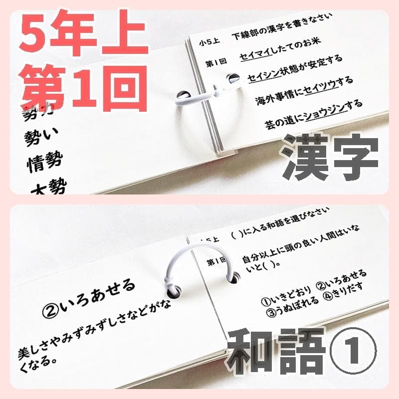 予習シリーズ５年上【5K3】漢字とことば　第1～19回　組分けテスト　中学受験