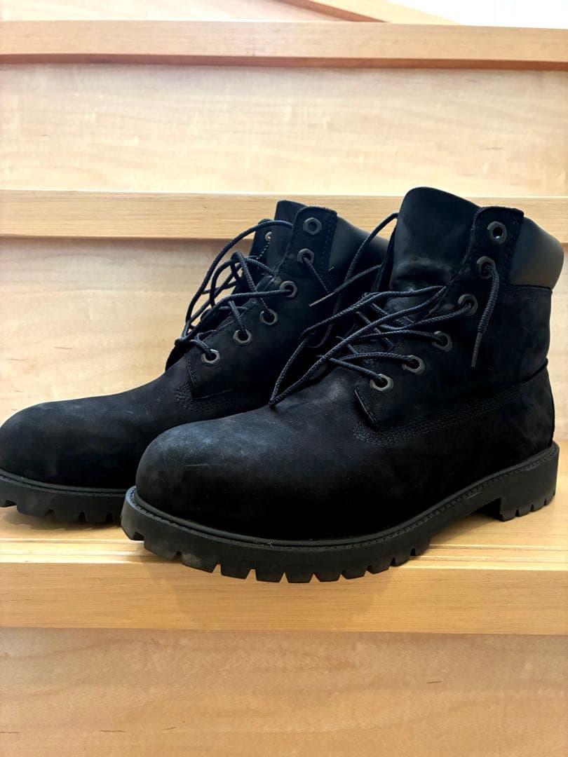Timberland ブラックスエードワークブーツ