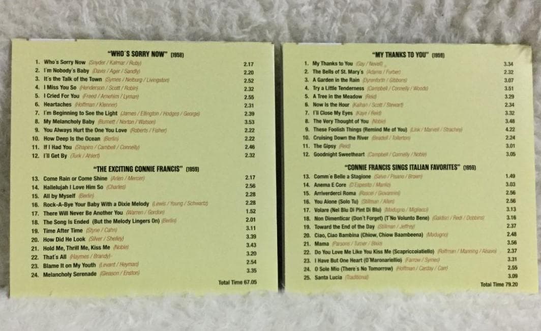 洋楽 Connie Francis - 19 Original Albums &