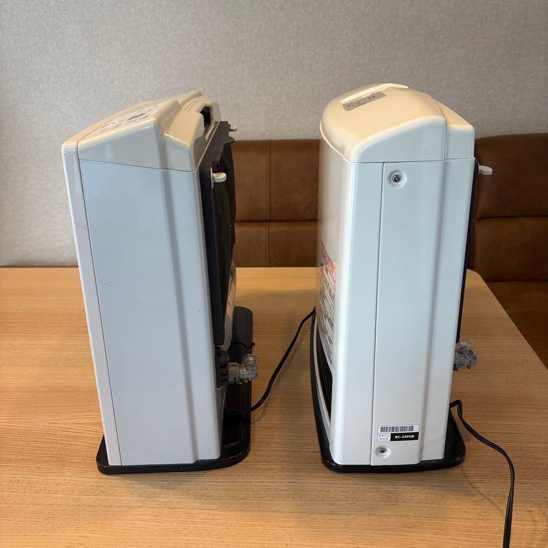 2台セット リンナイ 都市ガス ガスヒーター ホース 取説付き