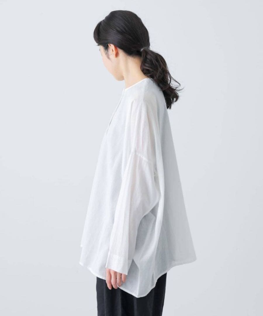 【極美品】かぐれ　ボイルワイドプルオーバー　オフホワイト