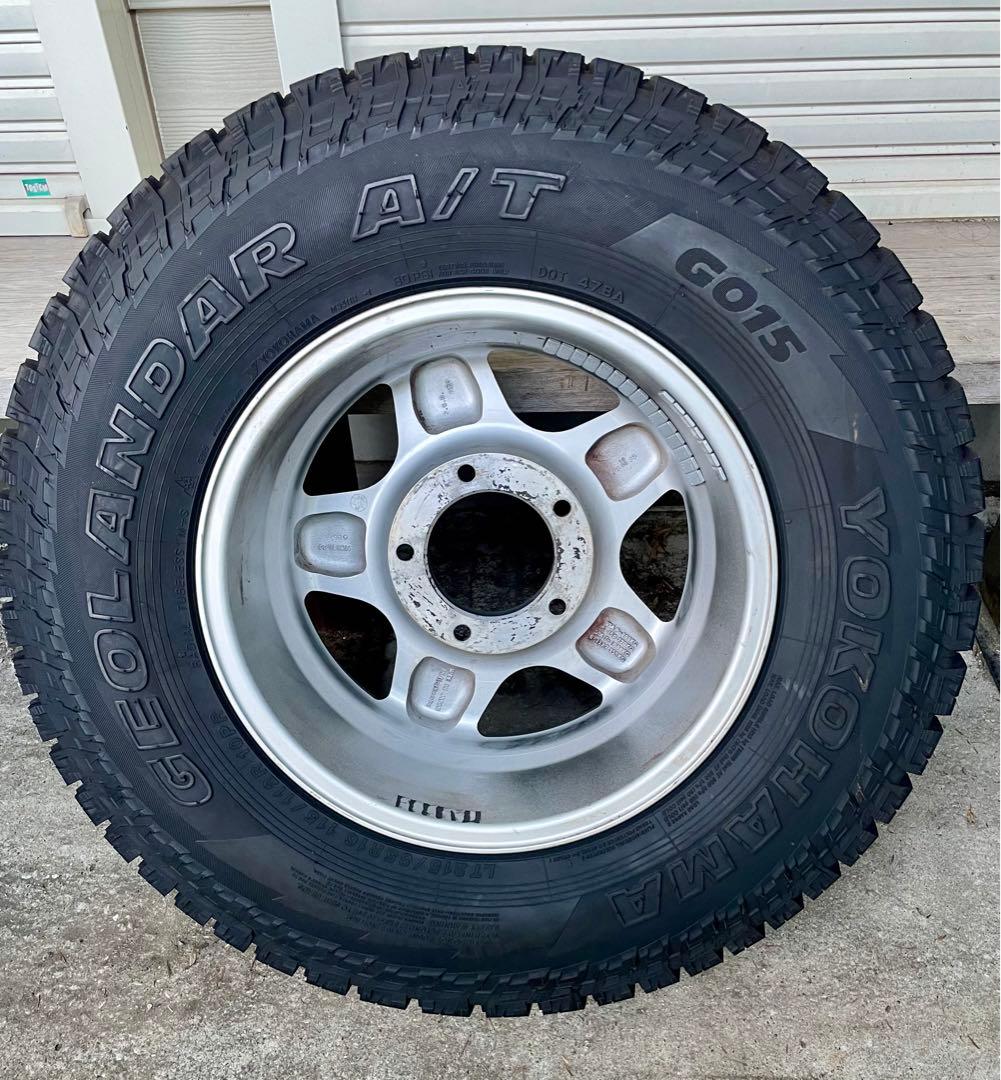 5本 ブラッドレーV ヨコハマ ジオランダー G015 A/T 16ランクル