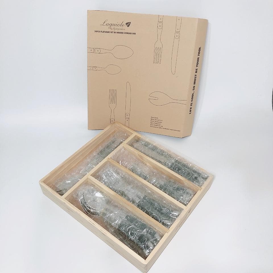 CJ0.3 LAGUIOLE ラギオール（ライヨール） カトラリー 34本セット