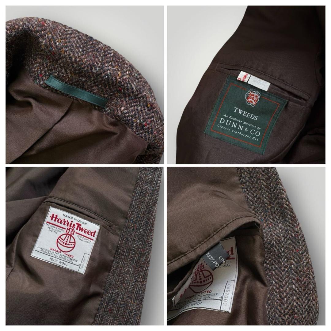 [超美品 上質]DUNN&CO Harris Tweed テーラードジャケット