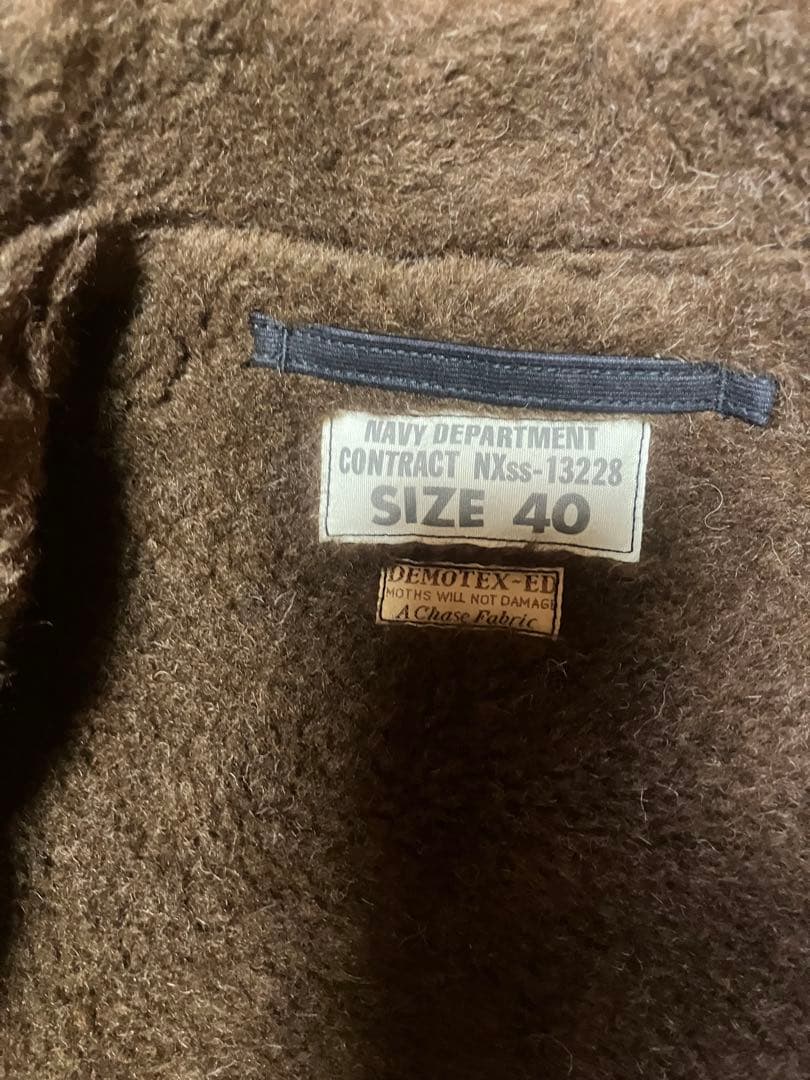 バズリクソンズ　N-1 ネイビーデッキジャケット　サイズ40 ほぼ未使用