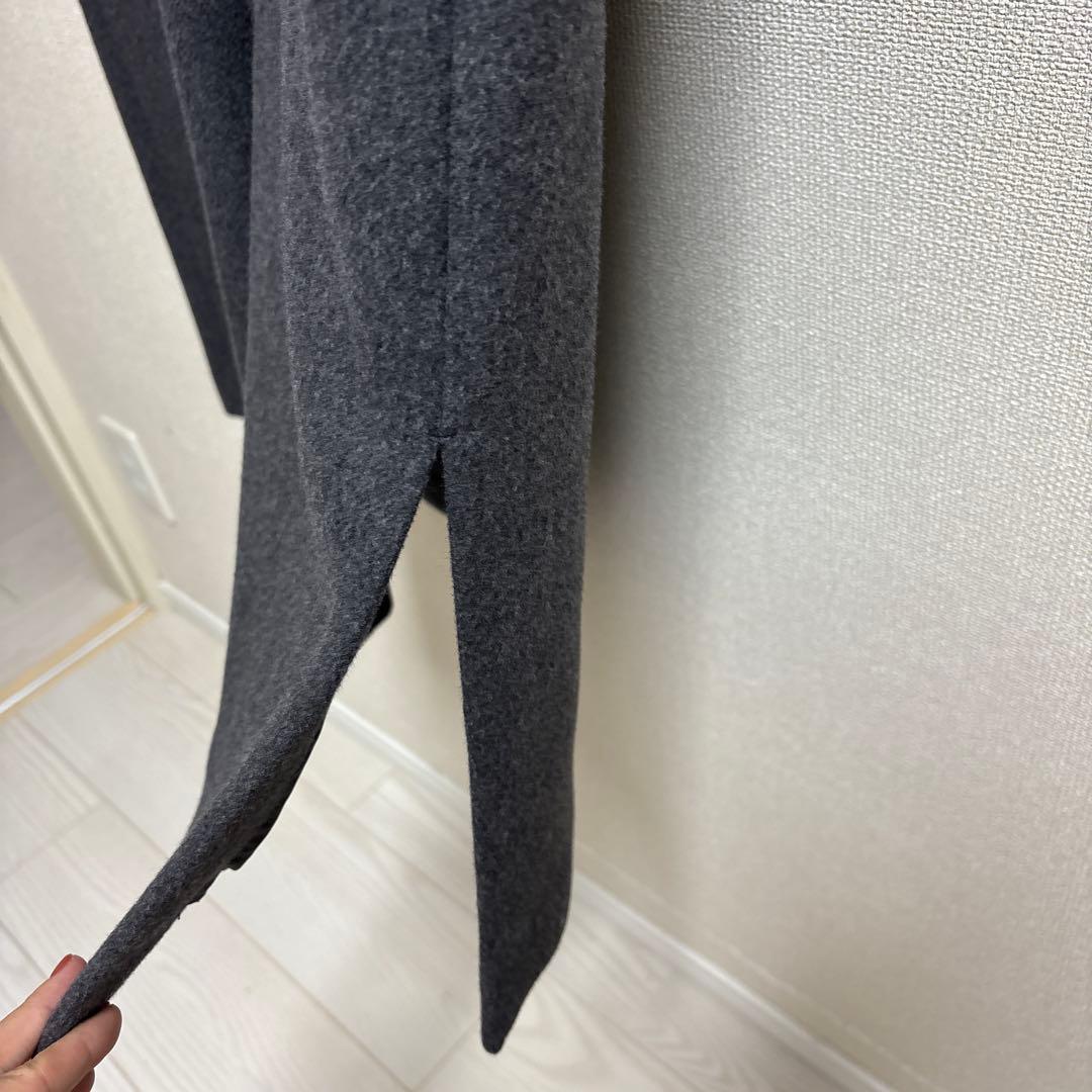 セオリーリュクス　美品　ノースリーブロングワンピース グレー　ウール　38号