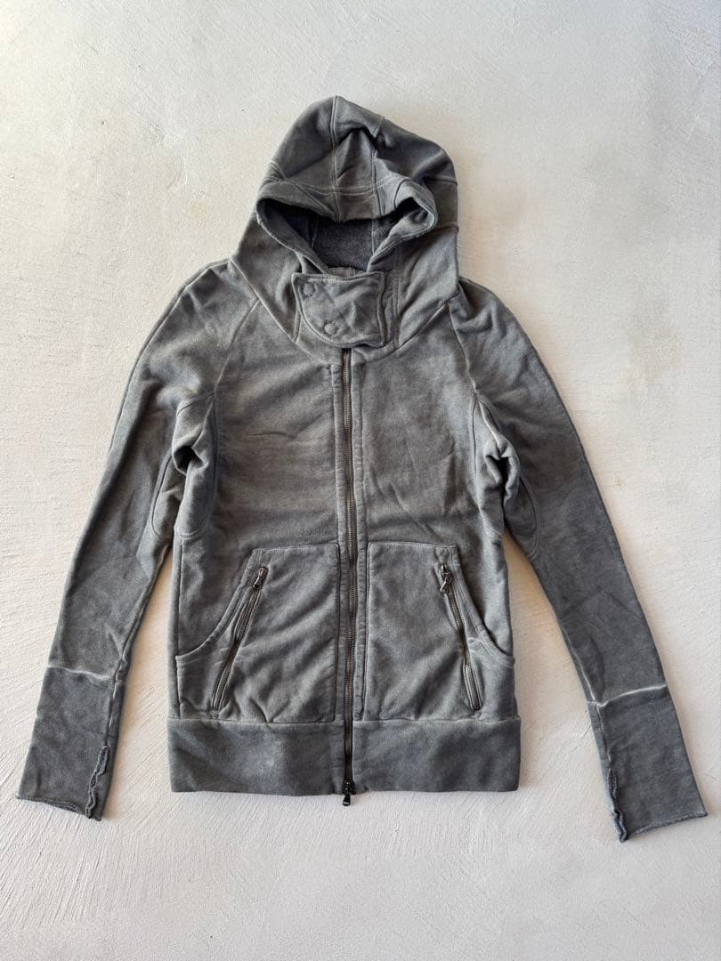 《TRANSIT PAR SUCH》ジップアップパーカー グレー(mt109)