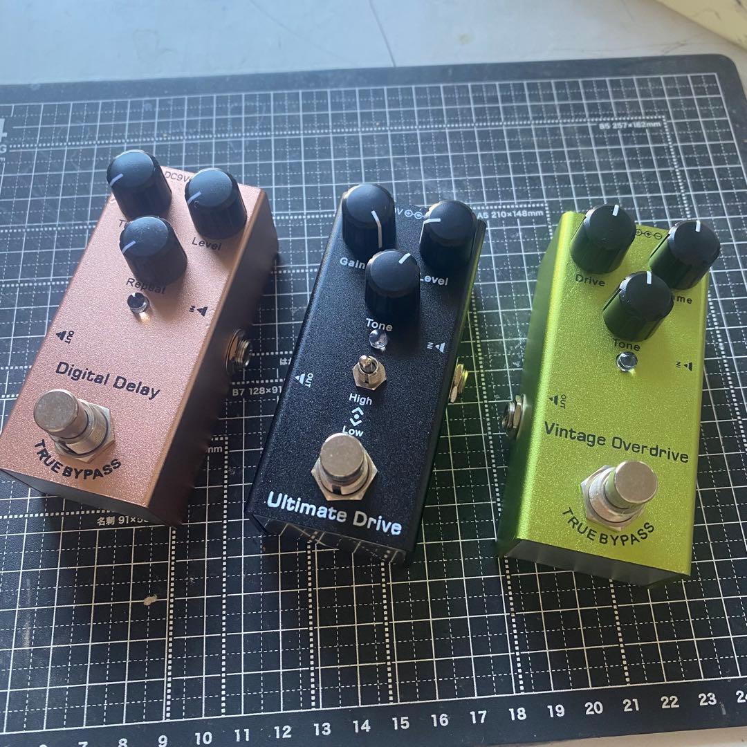 エフェクター3点セットディレイOCDディストーションチューブスクリーマークローン