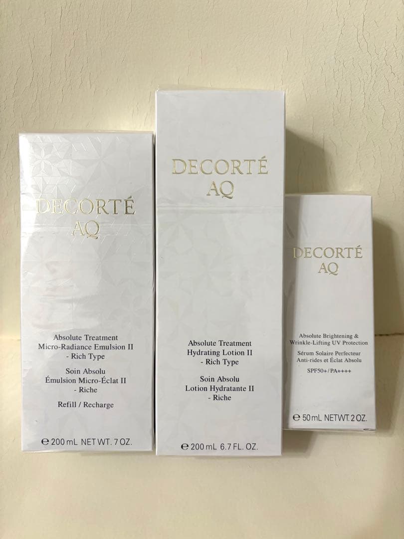 7,000円OFF【未開封】コスメデコルテ　AQアブソリュート　3点セット