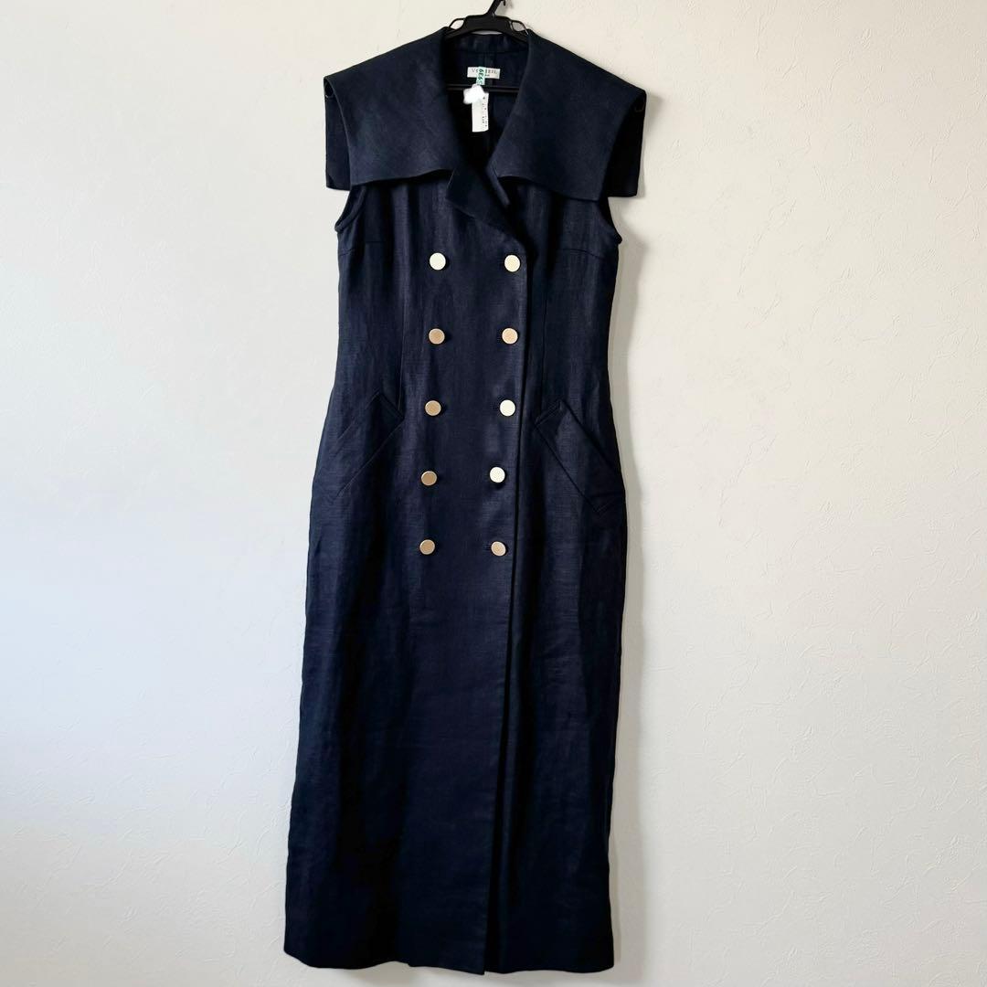 VERMEIL par iena 21SS リネンセーラーカラーワンピース