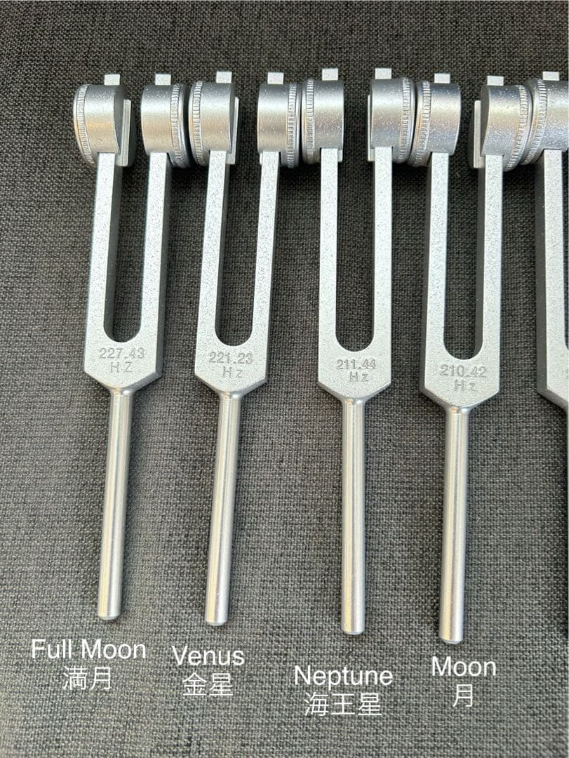 ドイツ製　惑星音叉　重し付きチューナー　13本