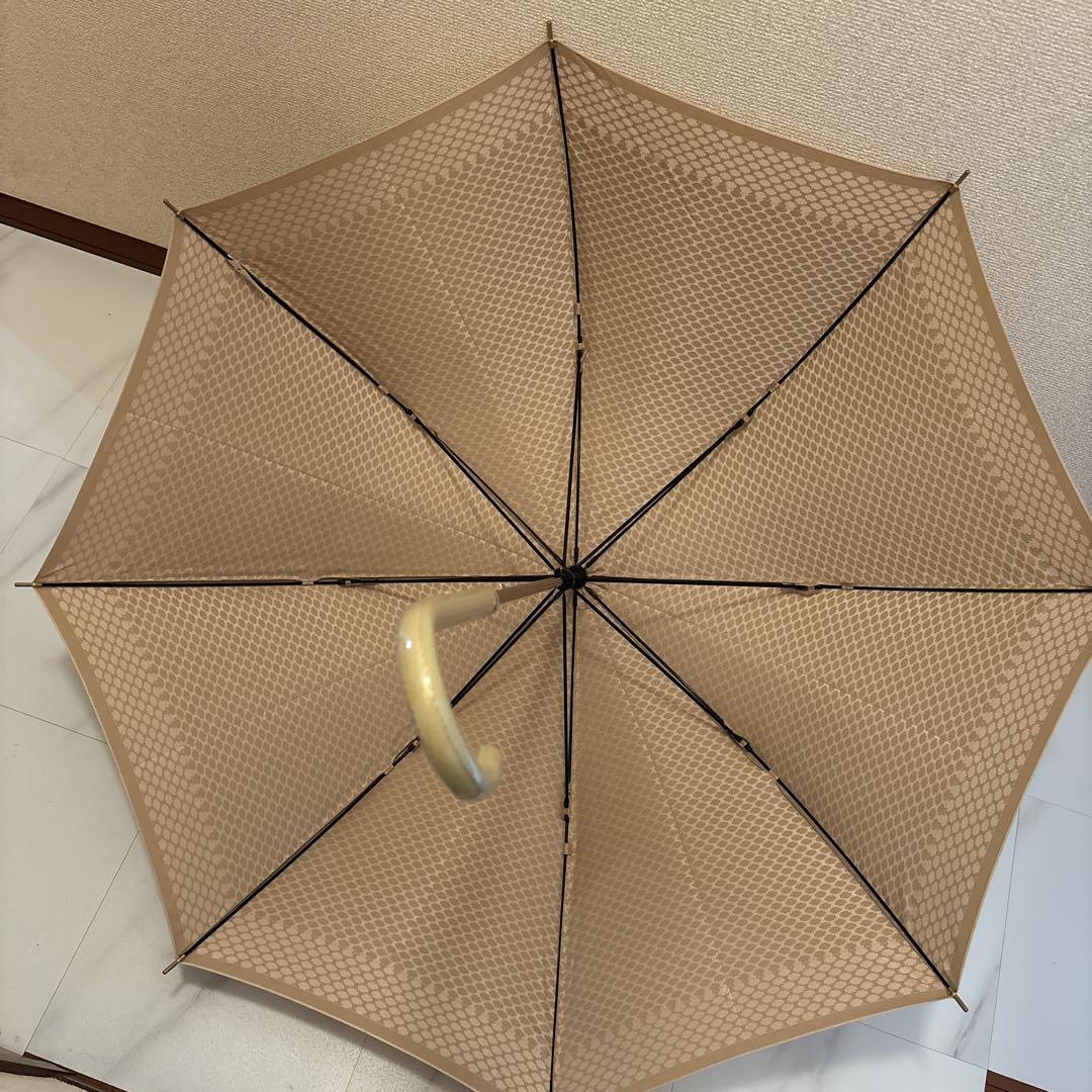 CELINE セリーヌ マカダム トリオンフ 総柄 ゴールド 長傘 レディース