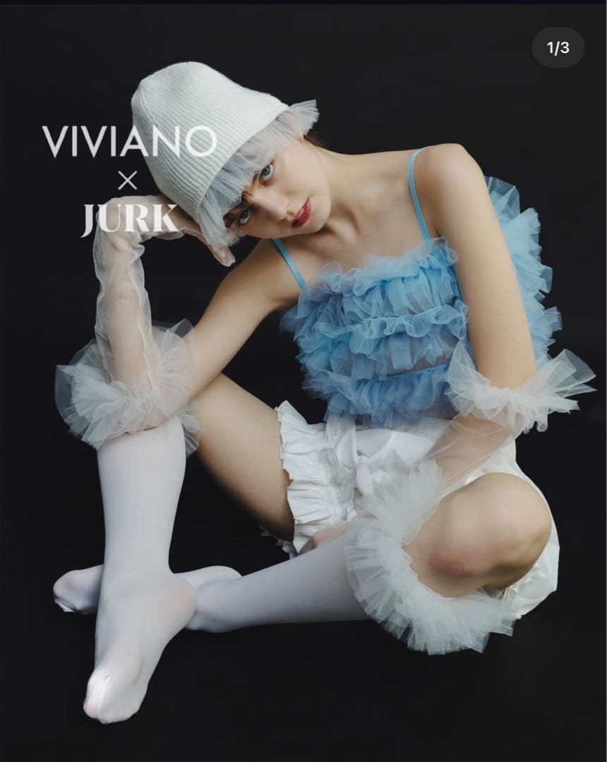 viviano × jurk チュールトップス