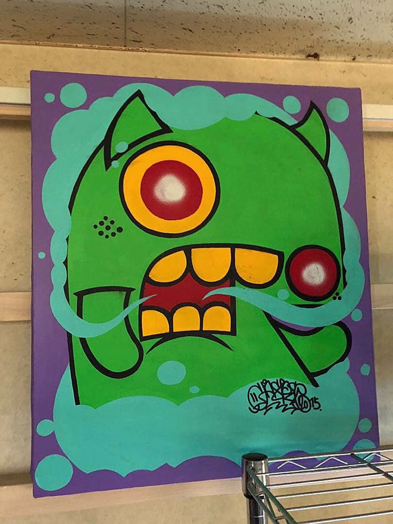 キャスパー氏作 キャンパス絵画 手描き