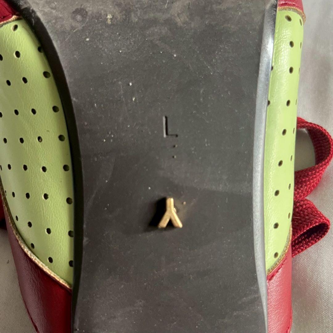 YELLOイエロ　ミュール　ヒール　赤