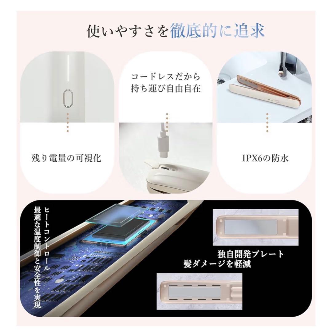 kiboer Pro 超音波トリートメント ヘアアイロン 美髪ケア 髪質改善