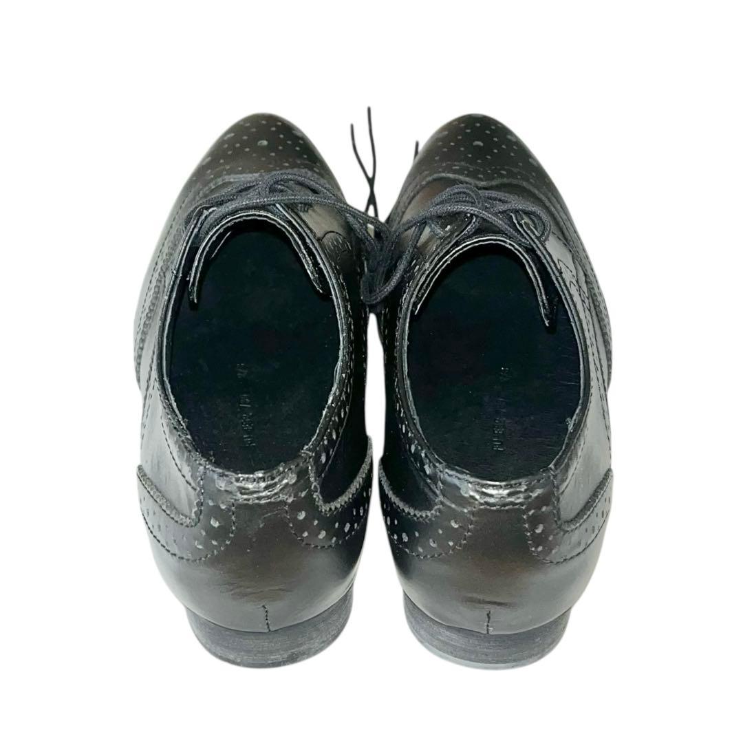 【極美品】◾️ヨウジヤマモト◾️レザーシューズ◾️レースアップ◾️フルブローグ◾️ブラック