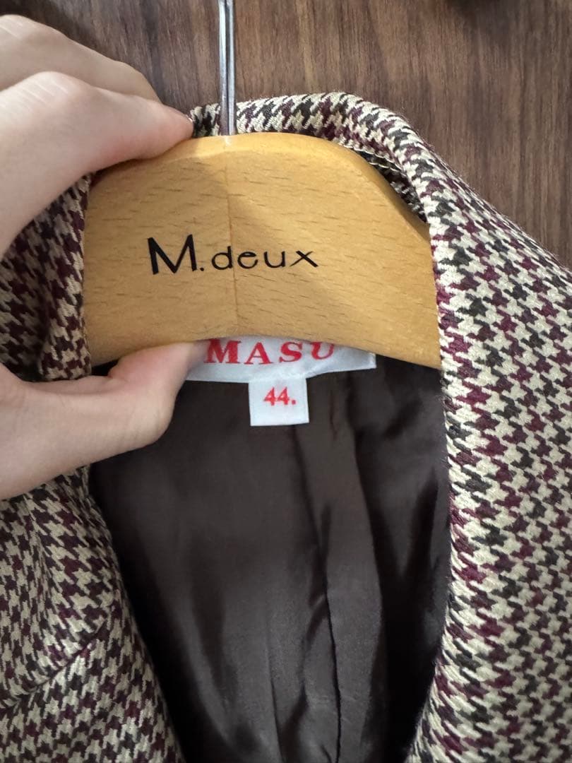 コ*降様 MASU VARSITY TAILORED JACKET(BROWN)