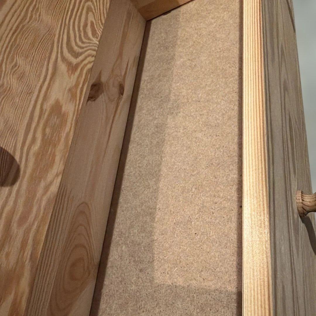 IKEA ラスト　木製 3段チェスト　天然木　廃盤品