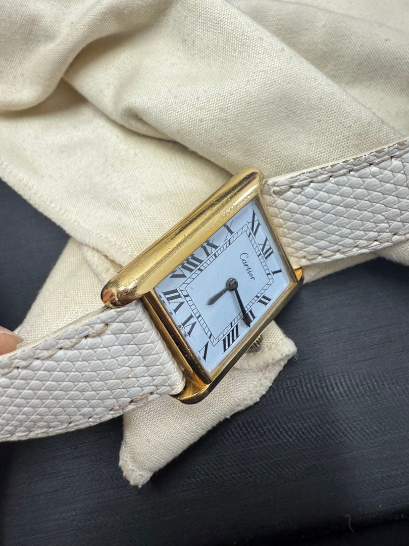 プレマストタンク　ベルト3色あり　Cartier 時計