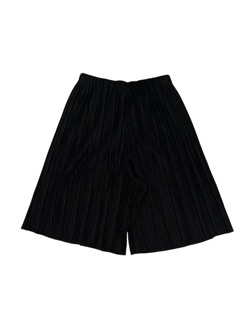 ISSEY MIYAKE プリーツプリーズ ショートパンツ ブラック S