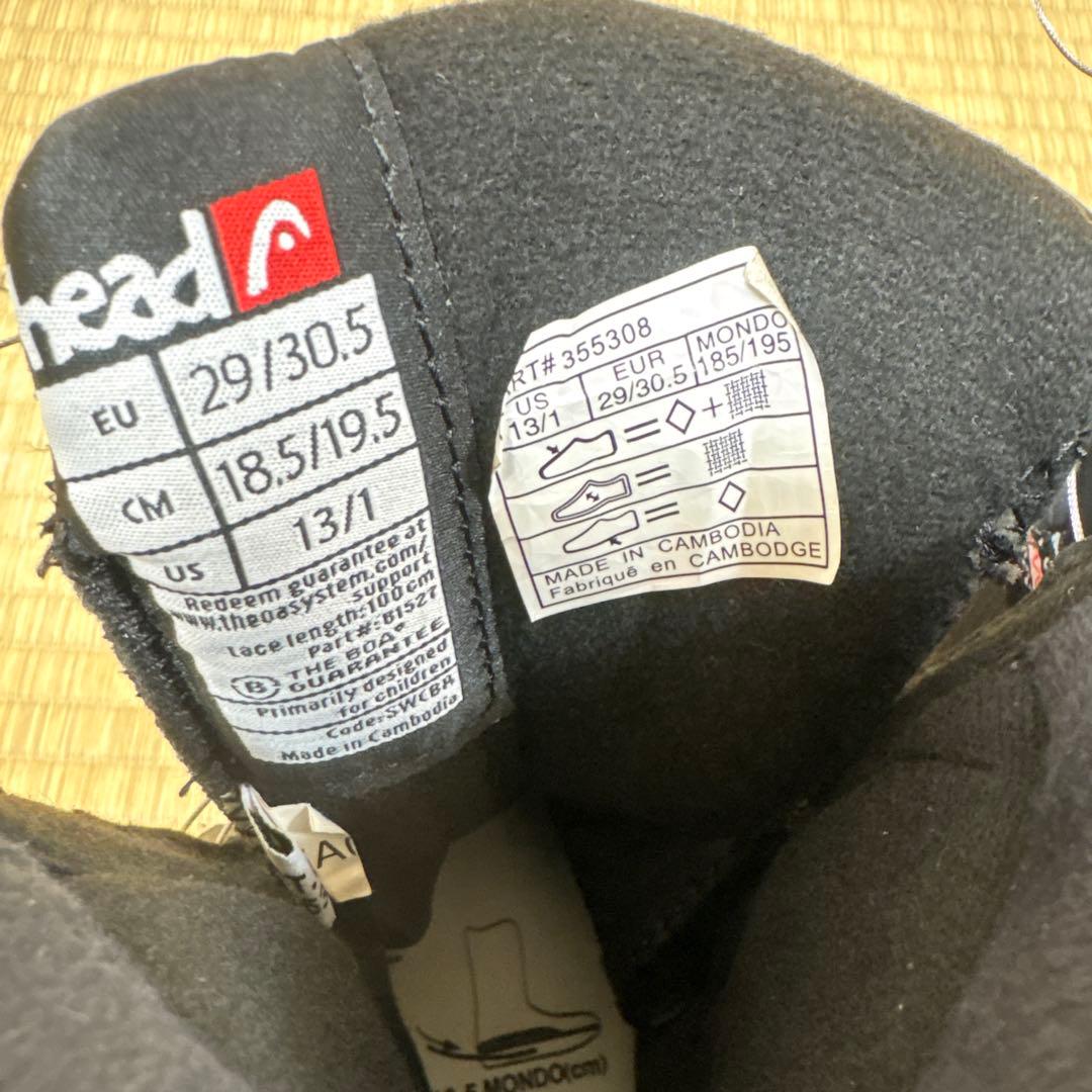 head スノーボード ブーツ 子供 キッズ ジュニア 18.5〜19.5