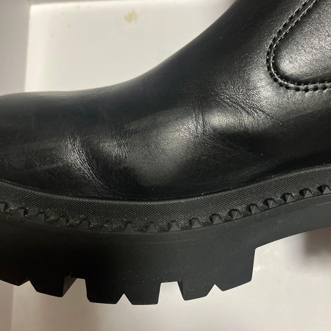 ASH 黒サイドゴアショートブーツ