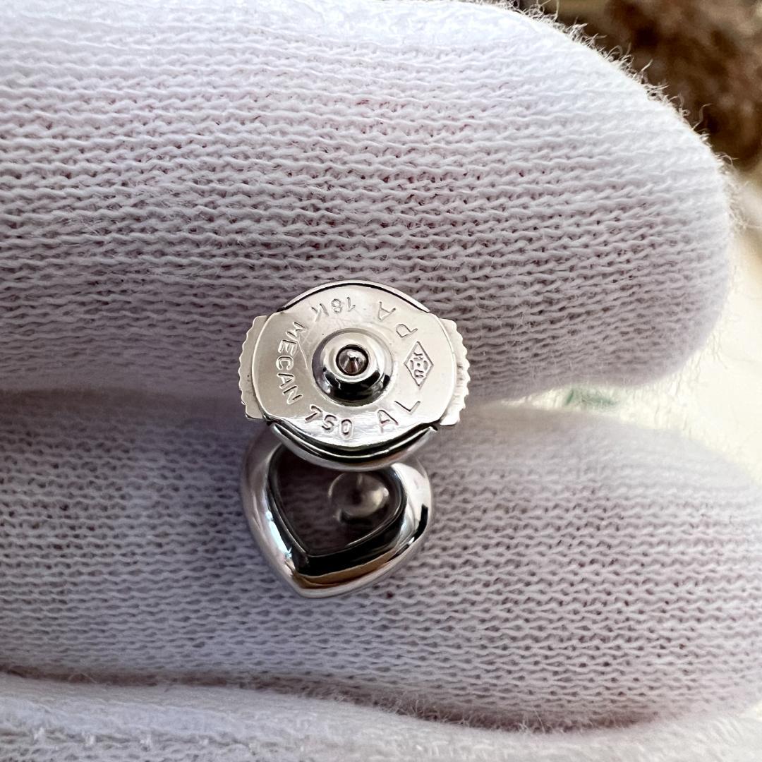 現行品 ショパール ハッピーダイヤモンド ピアス 片耳 18KWG 0.05ct