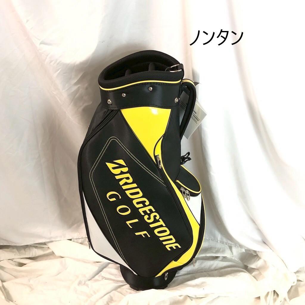 BRIDGESTONE GOLF キャディバッグ ブラック×イエロー／9型