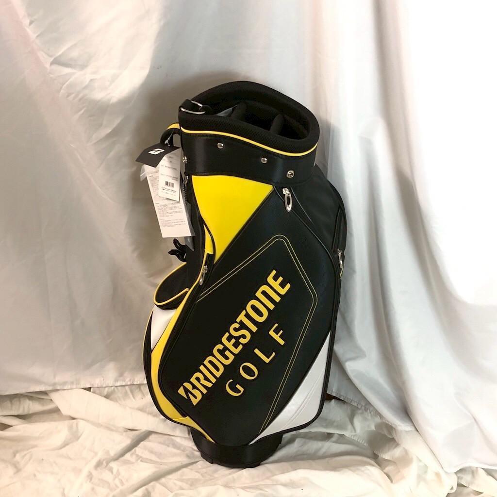 BRIDGESTONE GOLF キャディバッグ ブラック×イエロー／9型