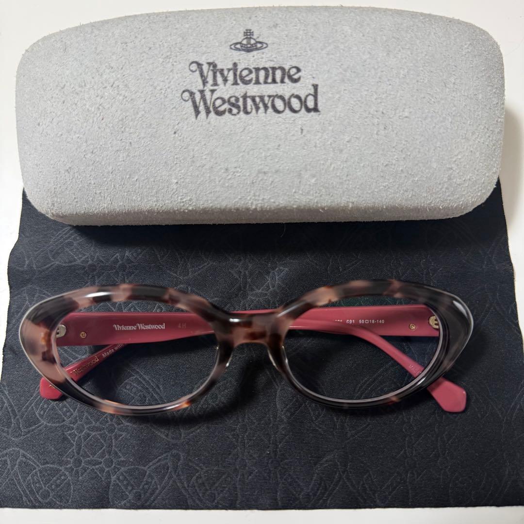 Vivienne Westwood オーバル サングラスブラウン・ピンク