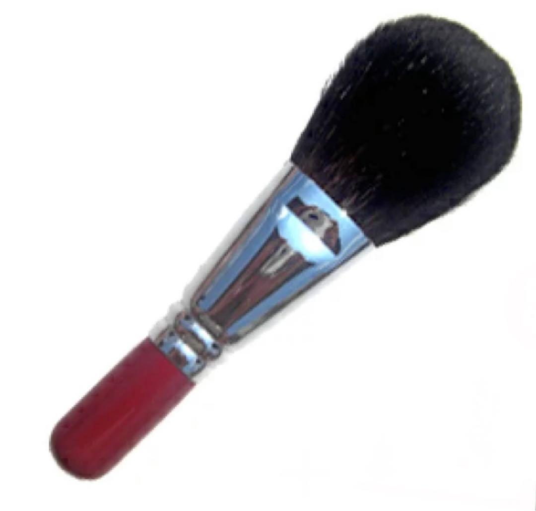 竹宝堂 熊野筆 メイクブラシ ジャンボフェイスブラシ 灰リス 丸平型