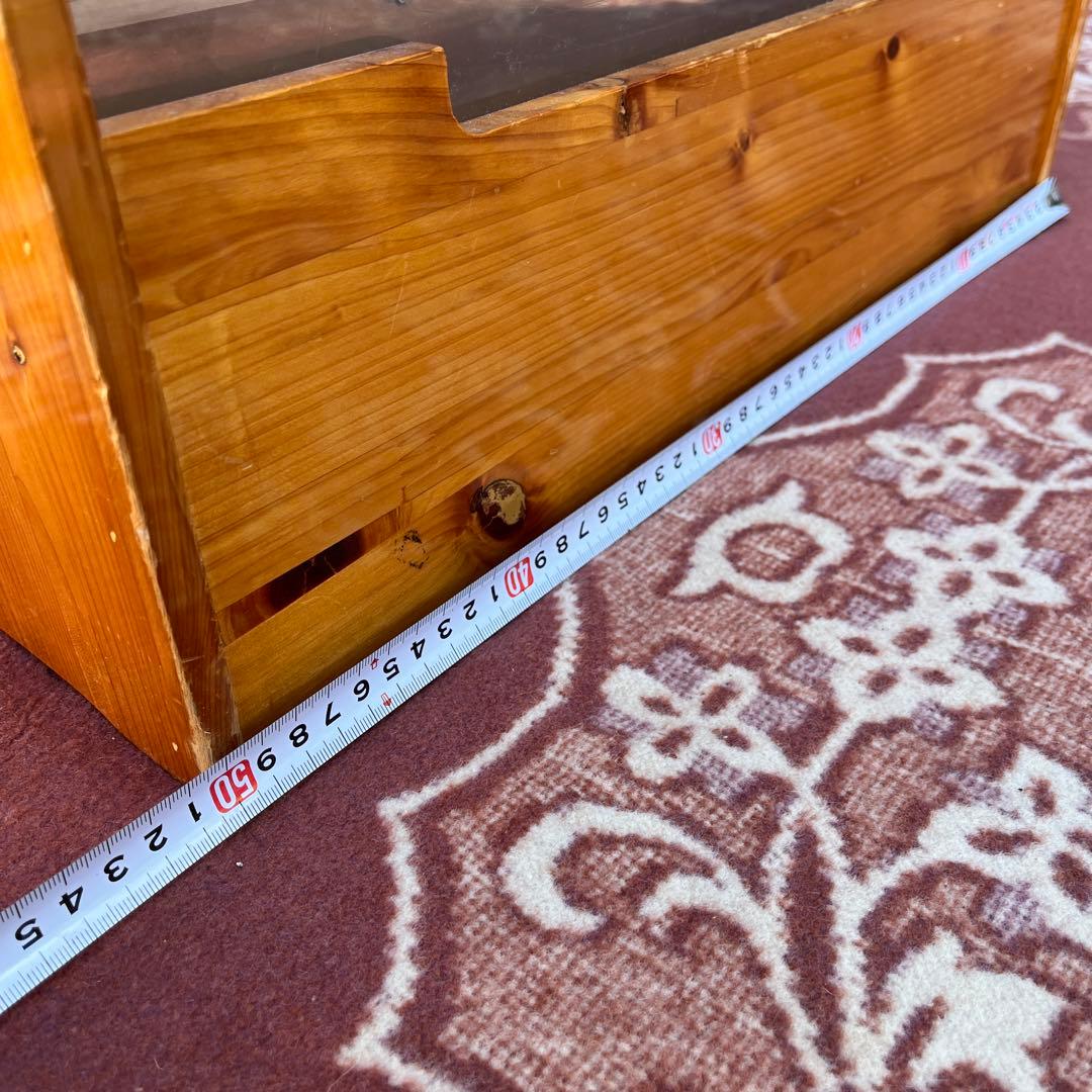 古家具ビンテージ品◾️木製マガジンラック 本立て 絵本立て シェルフ