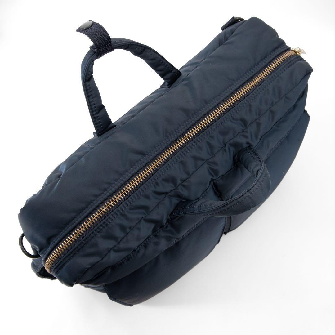 A085【ポーター／タンカー】ブリーフケース　ビジネスバッグ　リュック　ブルー