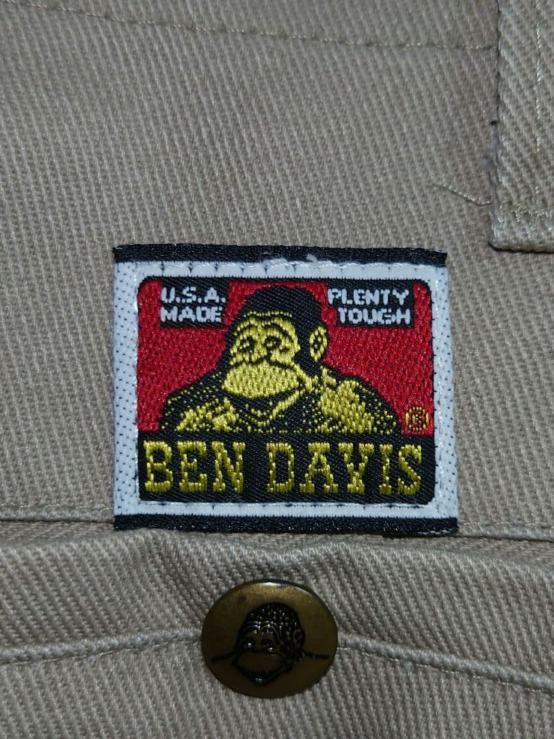 USA製 BEN DAVIS 90s フリスコパンツ ワークパンツ 黄色ゴリラ