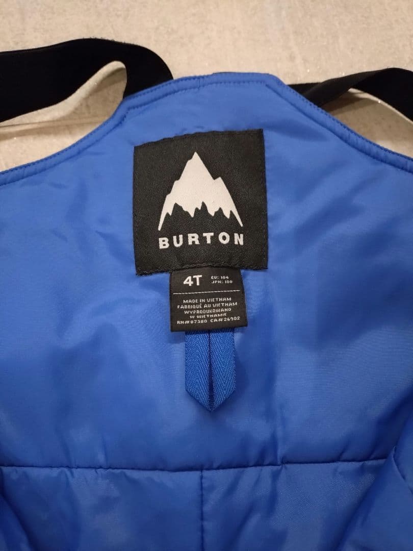 BURTON スノーボードウェア 子ども用　上下セット　4T