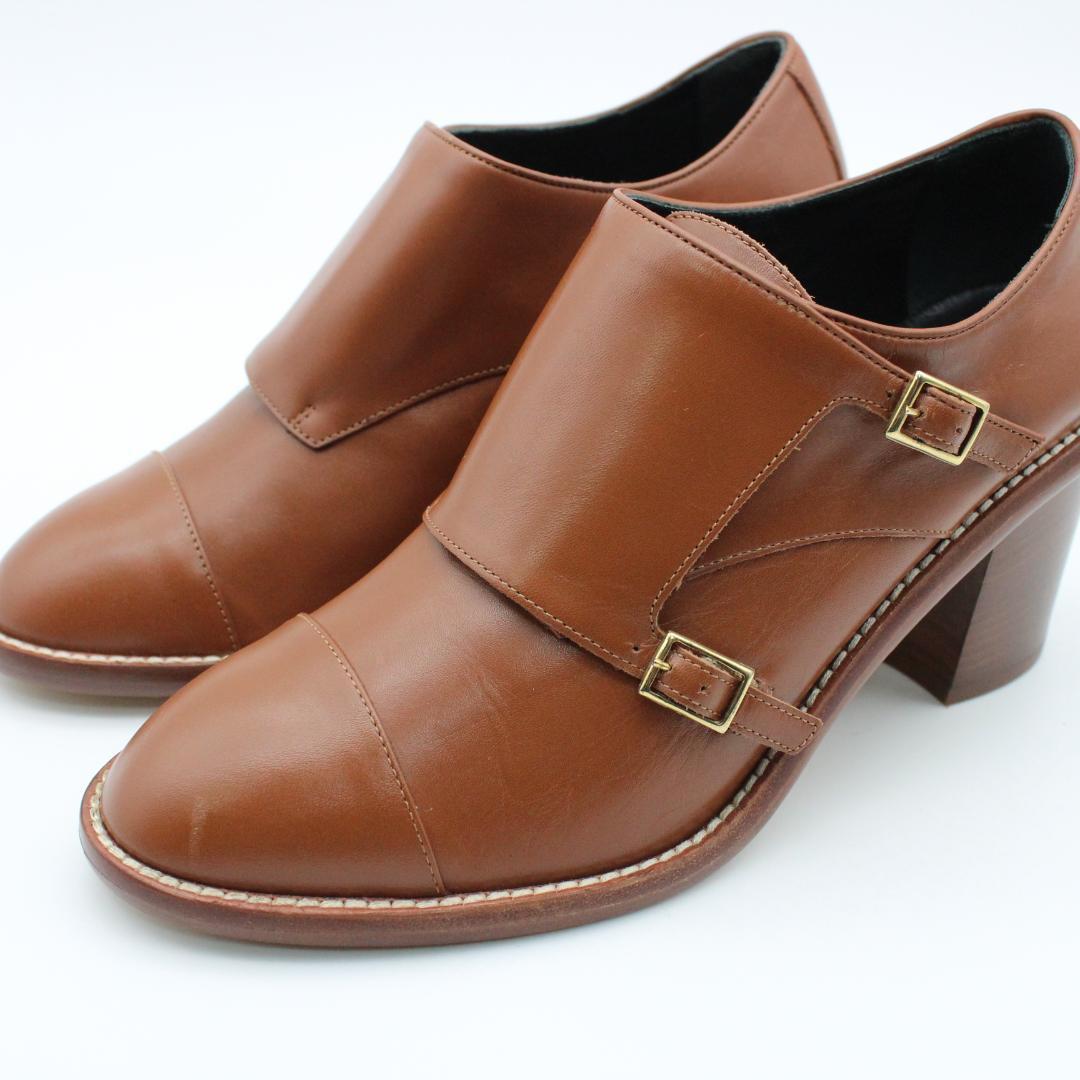 新品♪GIOIA DELL'ACQUA ダブルモンクヒールシューズ(37)