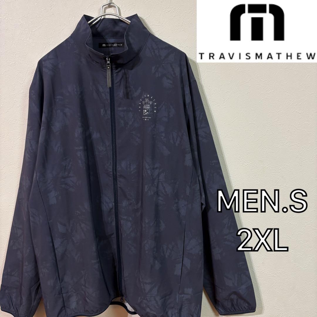 【TravisMathew】新品軽量ポケッタブルジャケット　スカル　メンズ２ＸＬ
