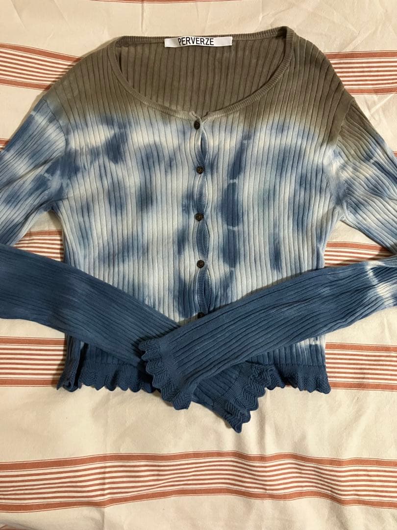 PERVERZE パーバーズ カーディガン タイダイ