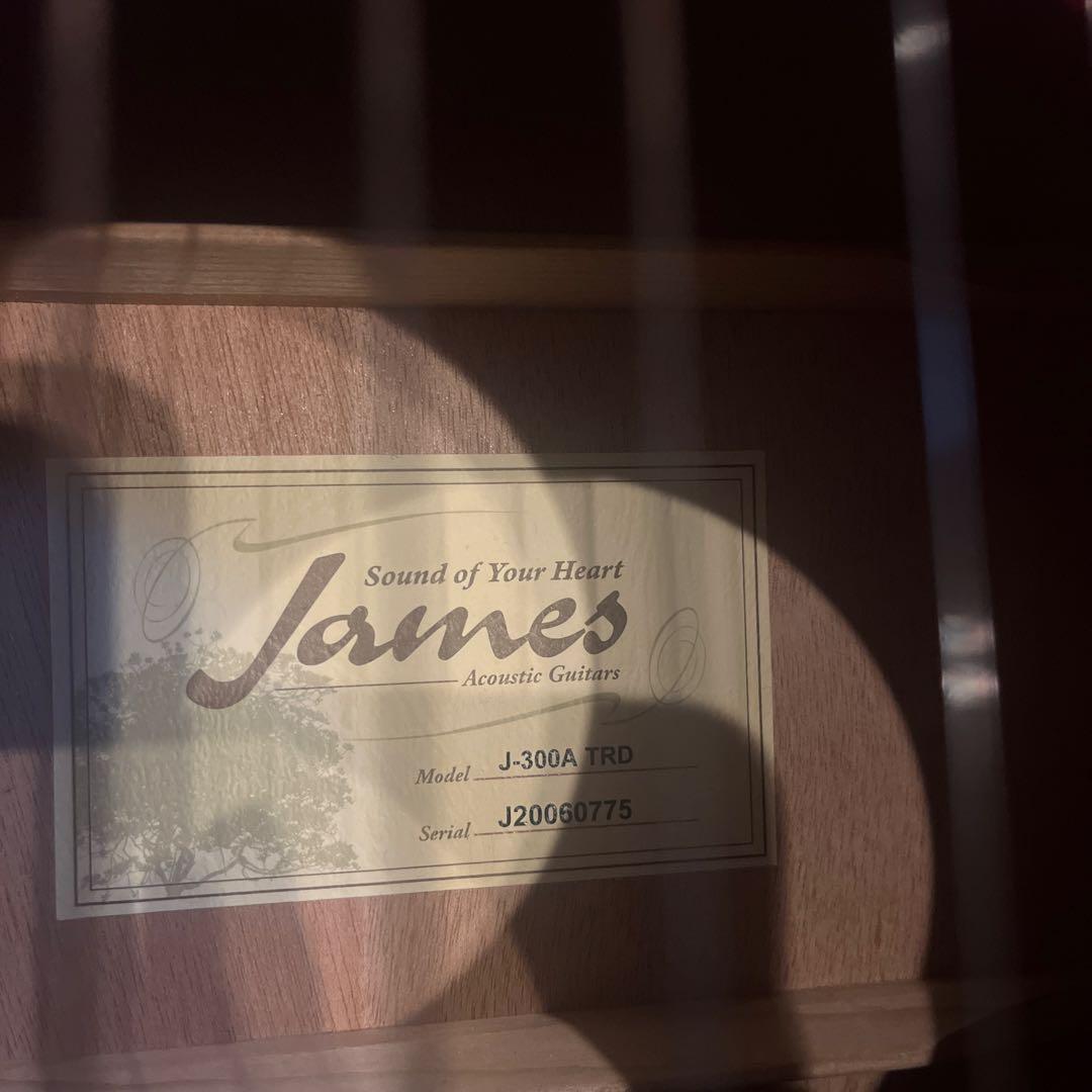 島村楽器jamesアコースティックギター 美品・初心者にオススメ