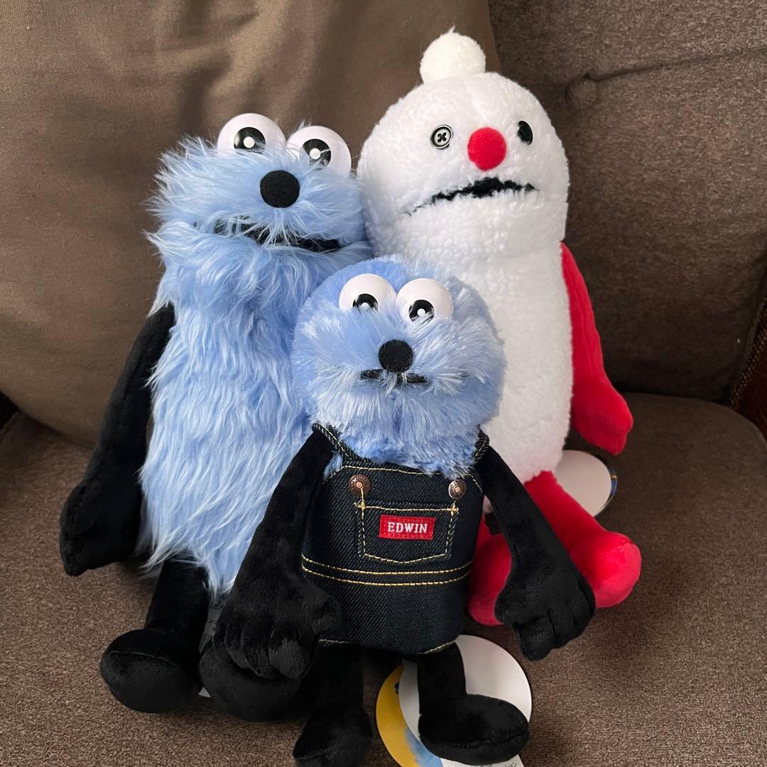 パペットスンスン　ノンノン　EDWINコラボ　スンスン　ぬいぐるみ3点セット
