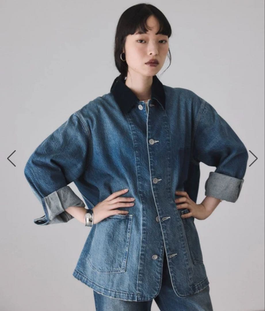 ADAM ET ROPE' FEMME デニム＆カツラギカバーオール