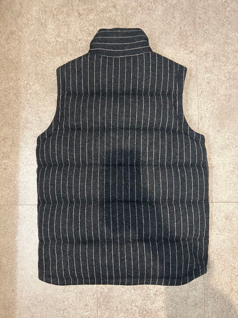 パタゴニア　キルトアゲイン　ストライプ　ダウンベスト