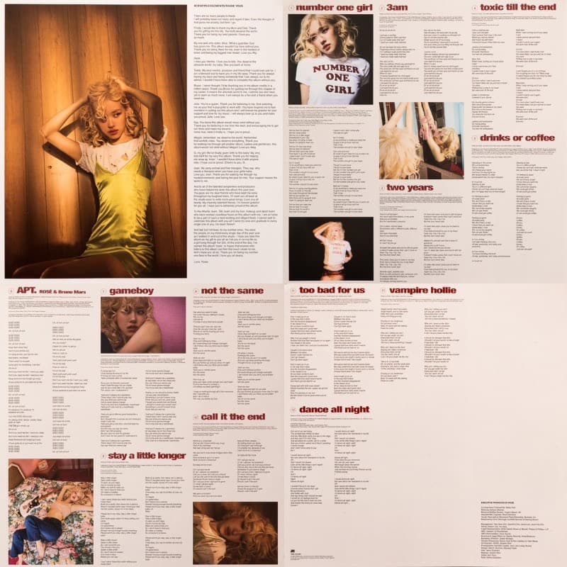 ポラ2枚付 ＋1曲デラックスLP Rose Rosie BLACKPINK 新品