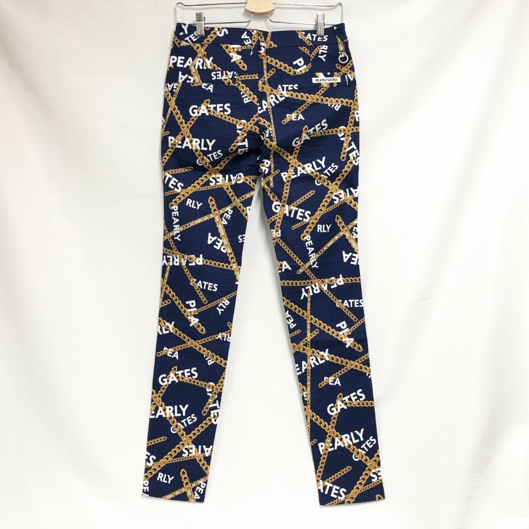 ○★新品未使用　PEARLY GATES　チェーン柄　ストレッチパンツ　2