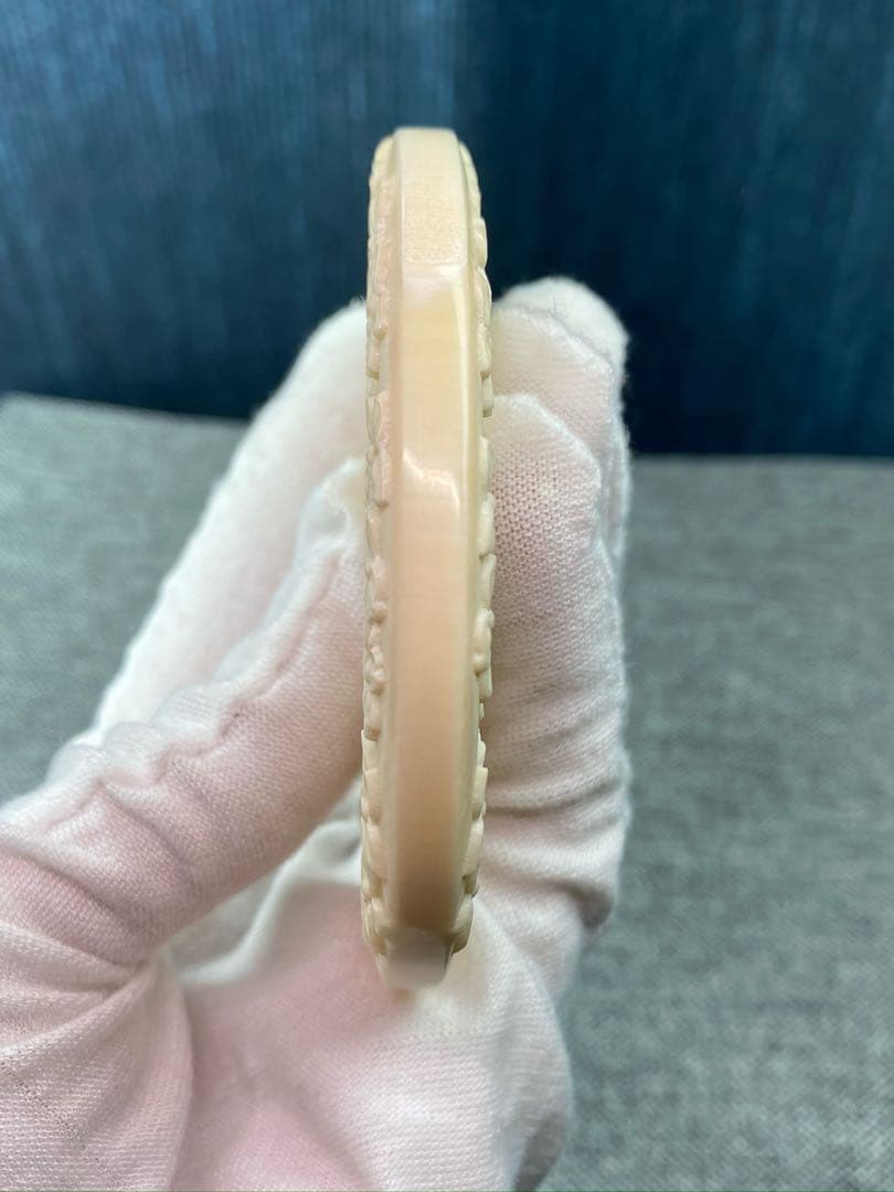 天然マンモス牙美しい手作り彫刻 一櫛百順 髪の櫛