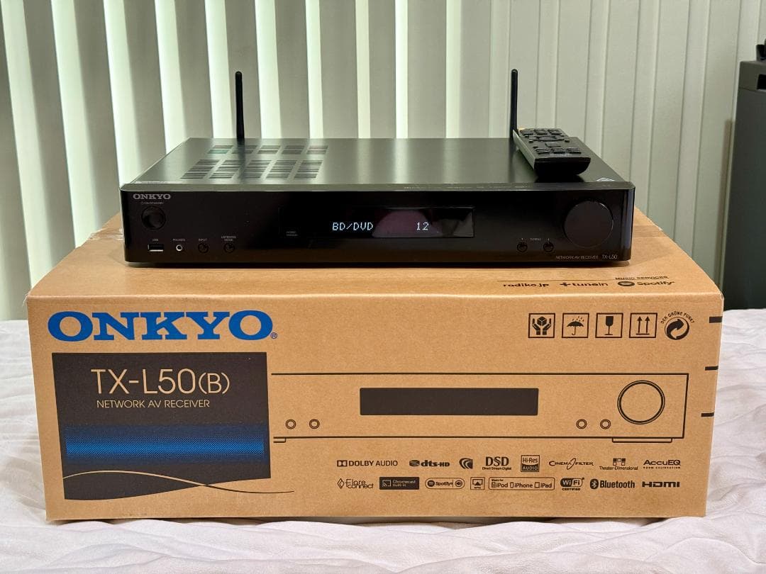 ONKYO TX-L50(B) ネットワークAVレシーバー（AVアンプ）