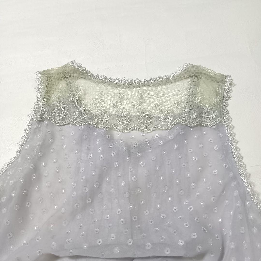 00s コケット ウィッシュコア 姫カジ ジレワンピ キャミセット レースフリル