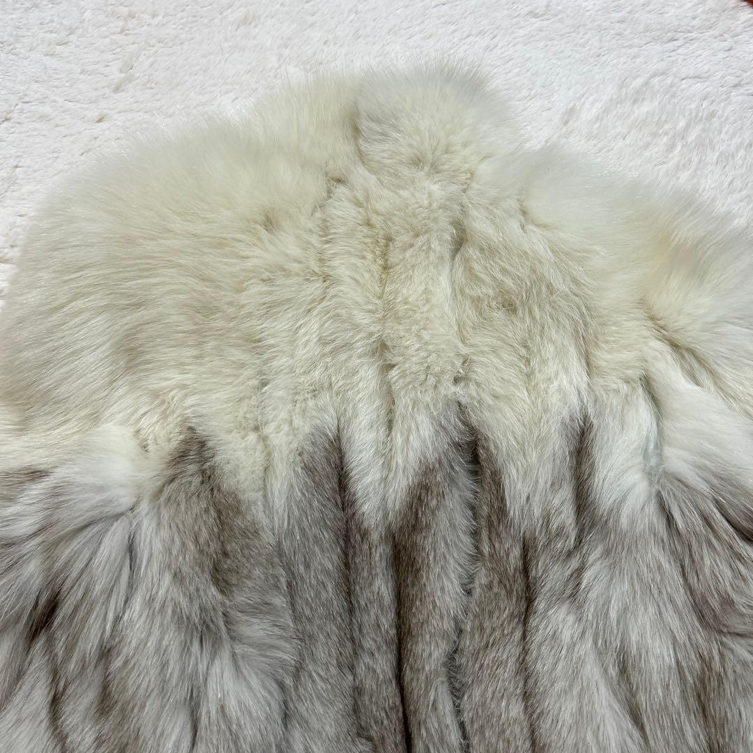 【美品】サガフォックス　リアルファーコート　ショールカラー　11/L