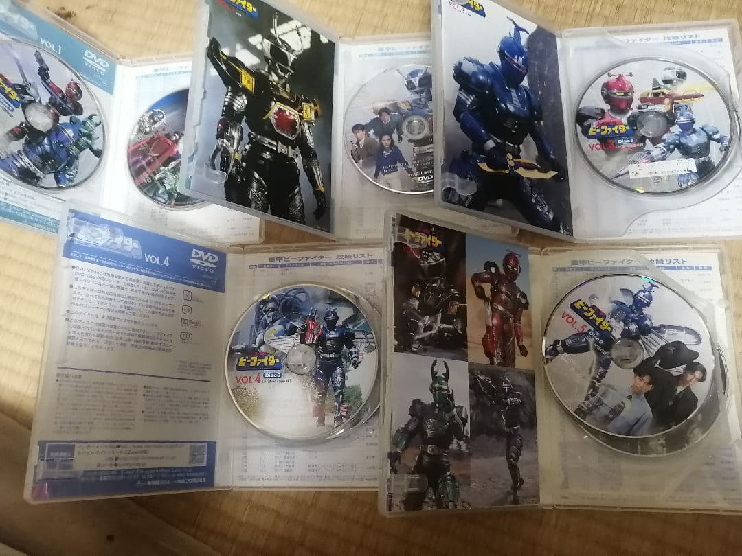 重甲ビーファイター　DVD 全5巻セット　不備有り